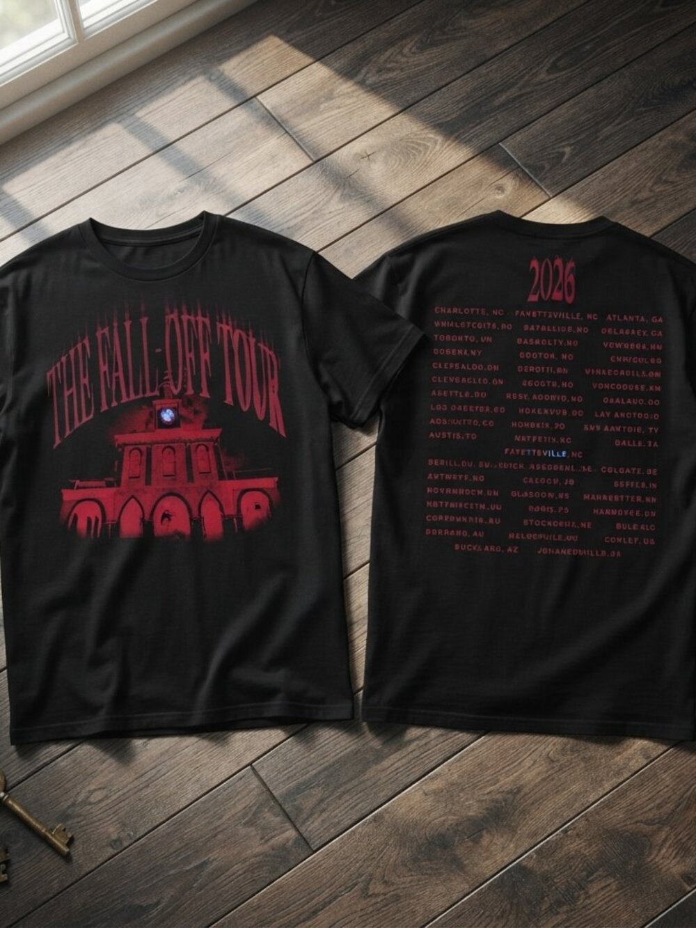 J.Cole The Fall Off Tour 2026 Vintage Graphic T-Shirt
